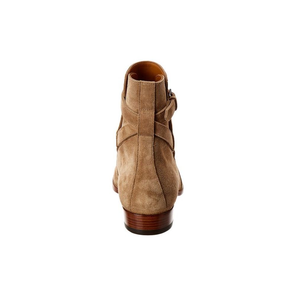 Saint Laurent Wyatt Jodhpur Suede Boot, Brown - Picture 3 of 5